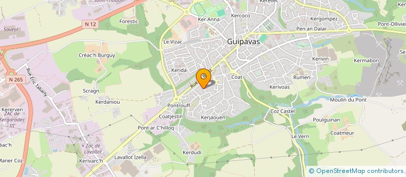 localisation de l'entreprise AVSR PARTICIPATIONS à GUIPAVAS