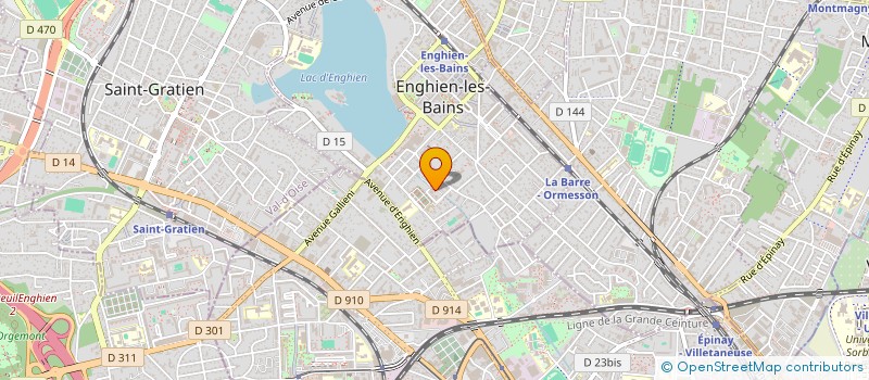 localisation de l'entreprise AVSYSTEMS à ENGHIEN-LES-BAINS