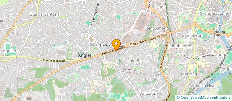 localisation de l'entreprise AVT ORTHO à ANGLET