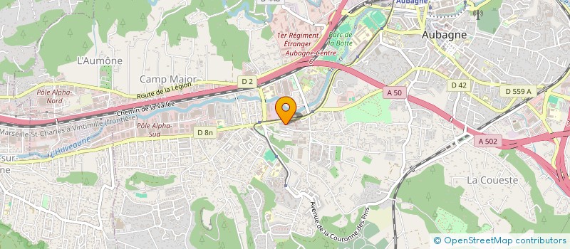 localisation de l'entreprise AVT13 à AUBAGNE