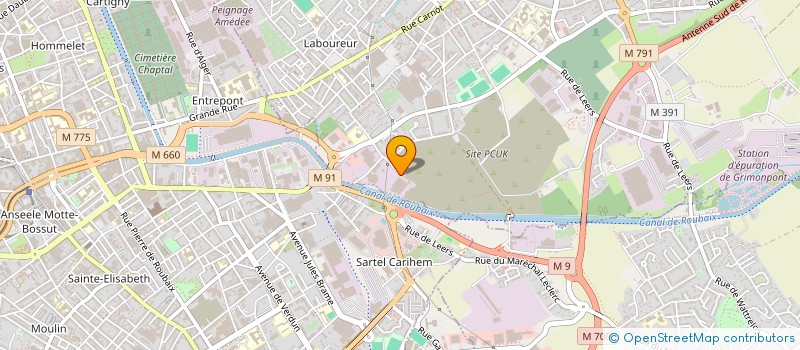 localisation de l'entreprise AVTS à WATTRELOS