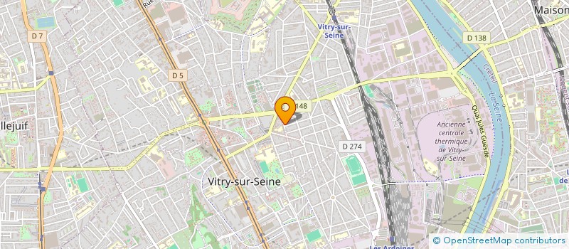 localisation de l'entreprise AVV AGENCE VITRY VOYAGES à VITRY-SUR-SEINE