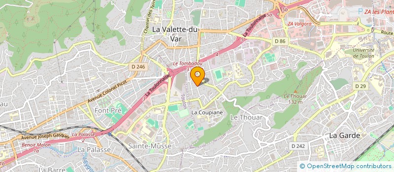 localisation de l'entreprise AVVA  LA VALETTE-DU-VAR