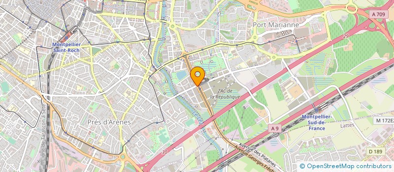 localisation de l'entreprise AVVA GARDEN à MONTPELLIER