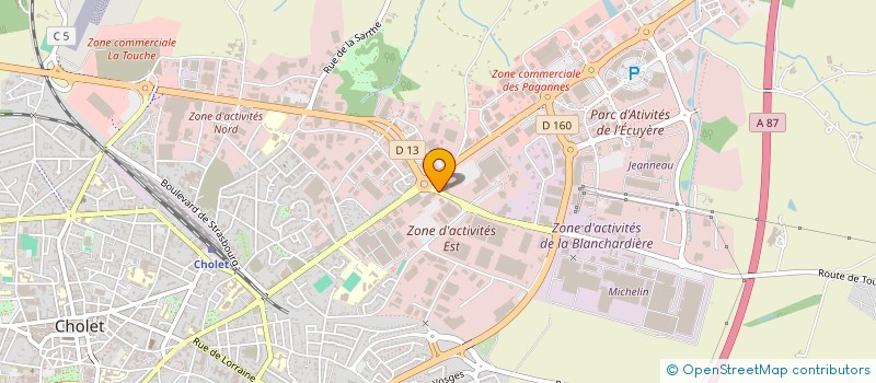 localisation de l'entreprise AVVAN EUROPE à CHOLET