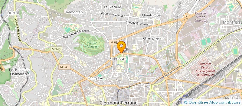 localisation de l'entreprise AVVENTURA  CLERMONT-FERRAND