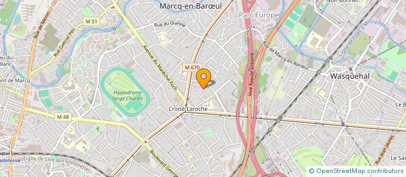 localisation de l'entreprise AVVIVO à MARCQ-EN-BARŒUL
