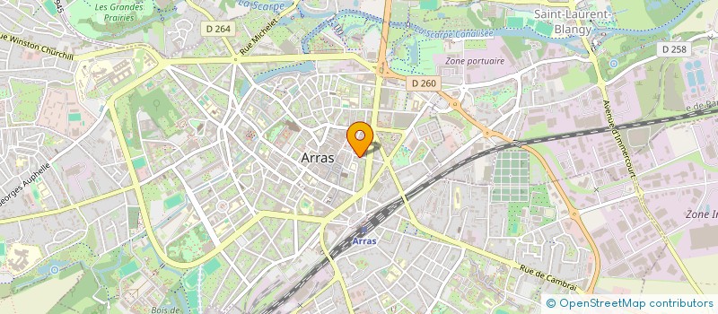 localisation de l'entreprise AVW à ARRAS