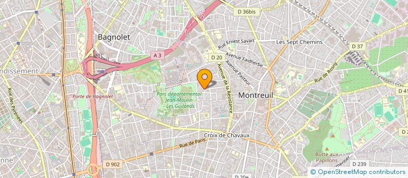 localisation de l'entreprise AVY SECURITE à MONTREUIL