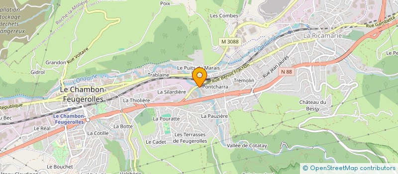 localisation de l'entreprise AVYAC à LE CHAMBON-FEUGEROLLES