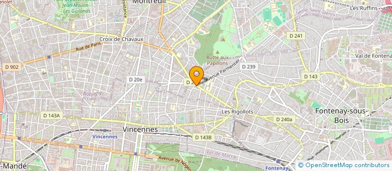 localisation de l'entreprise AVYSO à FONTENAY-SOUS-BOIS