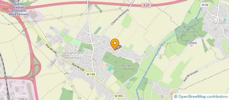 localisation de l'entreprise AVZ 5 à SAINGHIN-EN-MELANTOIS