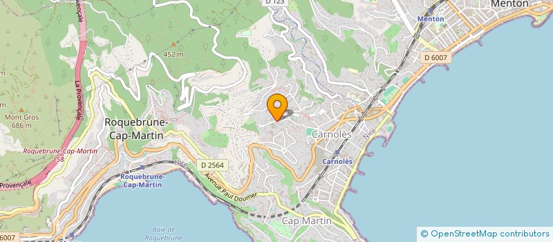 localisation de l'entreprise AVZ à ROQUEBRUNE-CAP-MARTIN