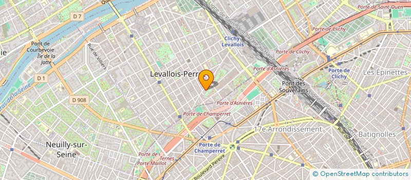 localisation de l'entreprise AW à LEVALLOIS-PERRET