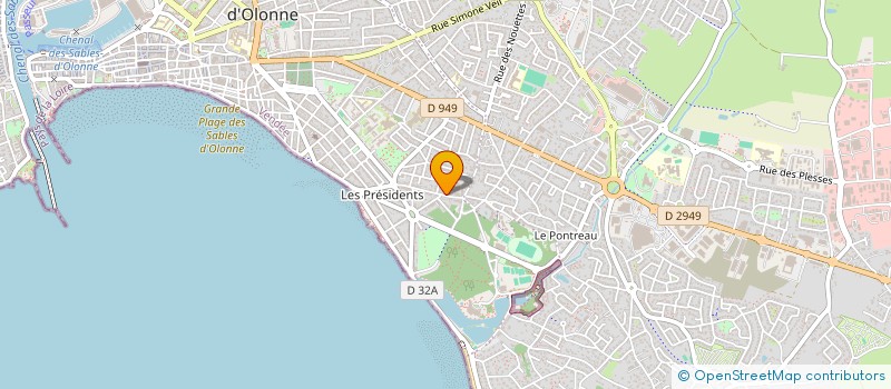 localisation de l'entreprise AW à LES SABLES-D'OLONNE