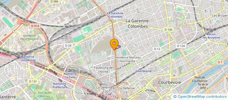localisation de l'entreprise AW AUTO PARE BRISE à COURBEVOIE