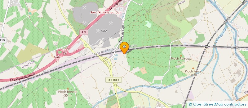 localisation de l'entreprise AW CARS  LUNEL