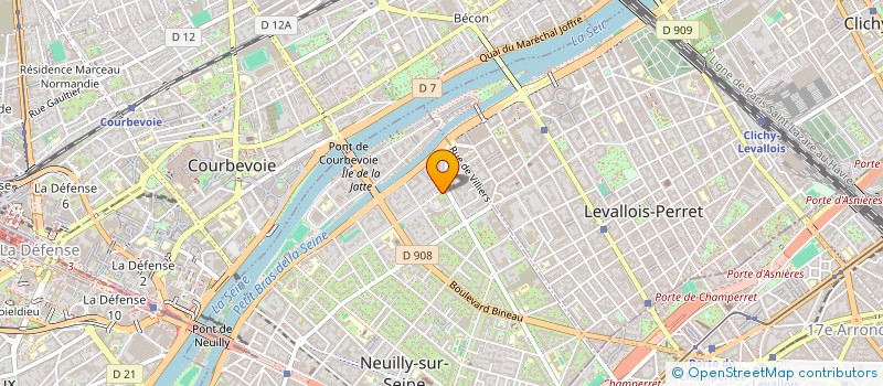 localisation de l'entreprise AW CONSULTING à NEUILLY-SUR-SEINE