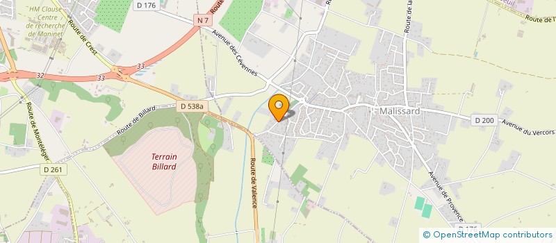 localisation de l'entreprise AW PRINT  MALISSARD