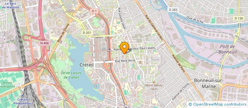 localisation de l'entreprise AW SERVICE  CRETEIL