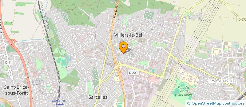 localisation de l'entreprise AW TRANSPORT à VILLIERS-LE-BEL