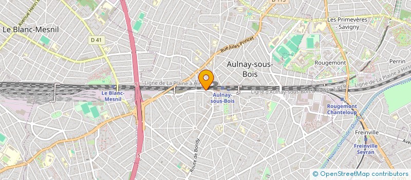 localisation de l'entreprise AW TRANSPORTS EXPRESS à AULNAY-SOUS-BOIS