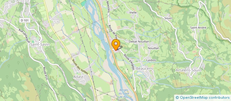 localisation de l'entreprise AWA  BEAUCENS