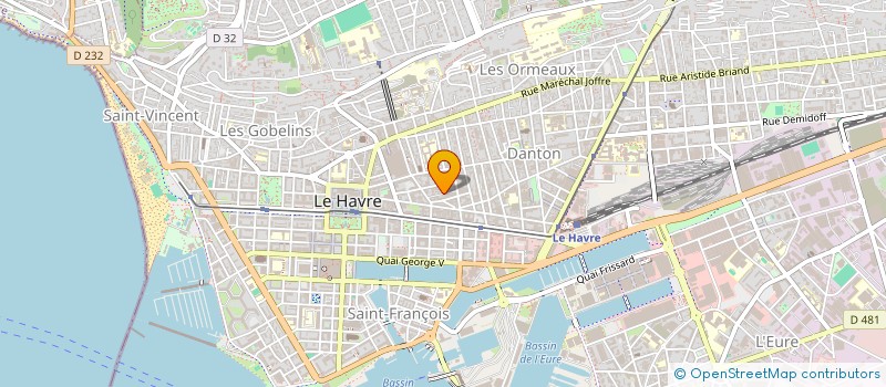 localisation de l'entreprise AWABI RH à LE HAVRE
