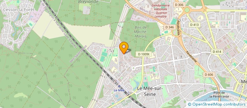 localisation de l'entreprise AWAD PAIN  LE MEE SUR SEINE