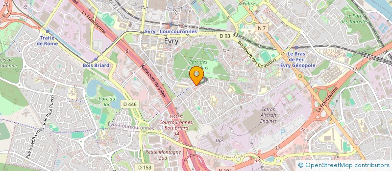 localisation de l'entreprise AWAIZ à EVRY-COURCOURONNES