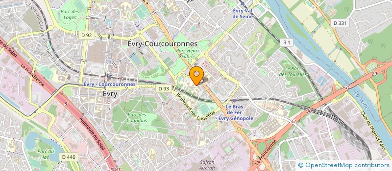 localisation de l'entreprise AWAP à EVRY-COURCOURONNES