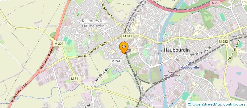 localisation de l'entreprise AWARE CONSULTING  HAUBOURDIN