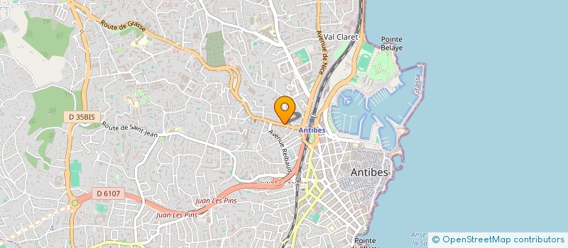localisation de l'entreprise AWBC à ANTIBES