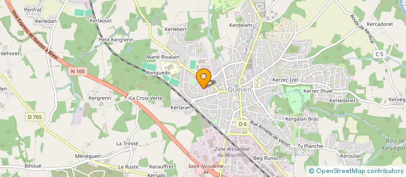 localisation de l'entreprise AWEN ATELIERS D'ARTS PLASTIQUES à QUEVEN