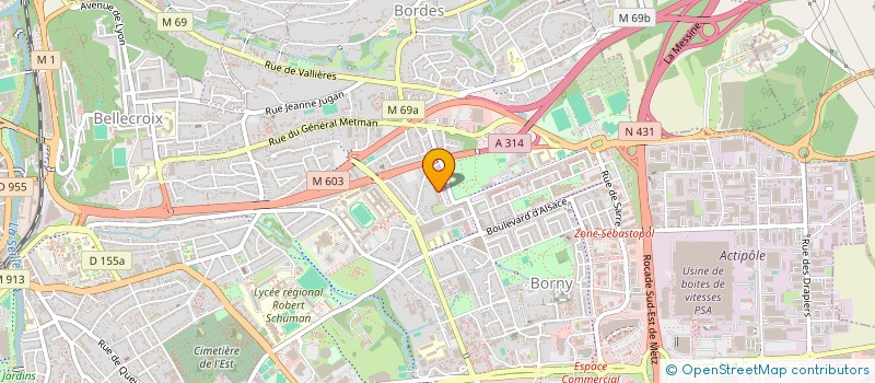 localisation de l'entreprise AWEN COMMUNITY  METZ