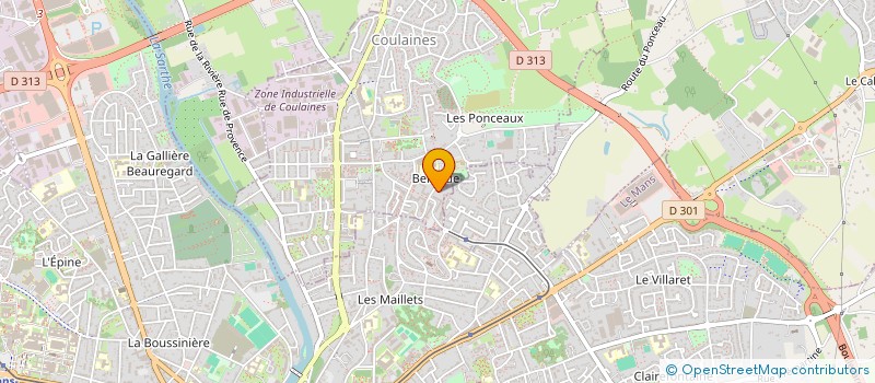 localisation de l'entreprise AWEN ET LEZAR'HANDIE72 à COULAINES