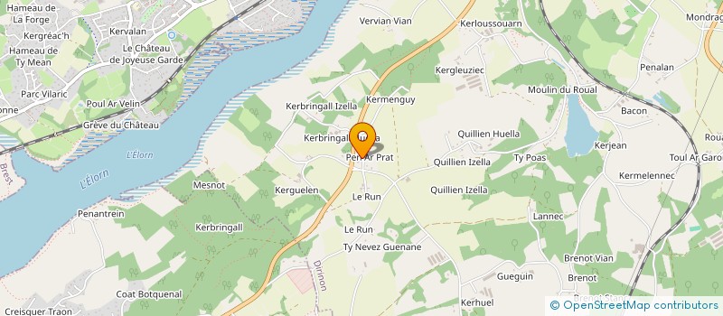 localisation de l'entreprise AWEN PAYSAGE  DIRINON