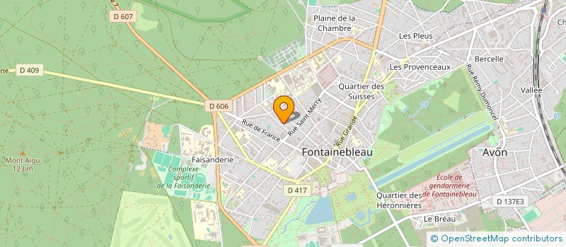localisation de l'entreprise AWF - CONCEPT  FONTAINEBLEAU