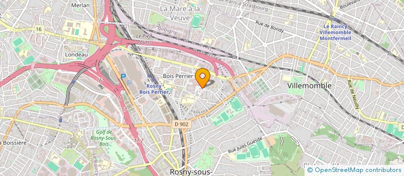 localisation de l'entreprise AWFORM à ROSNY-SOUS-BOIS