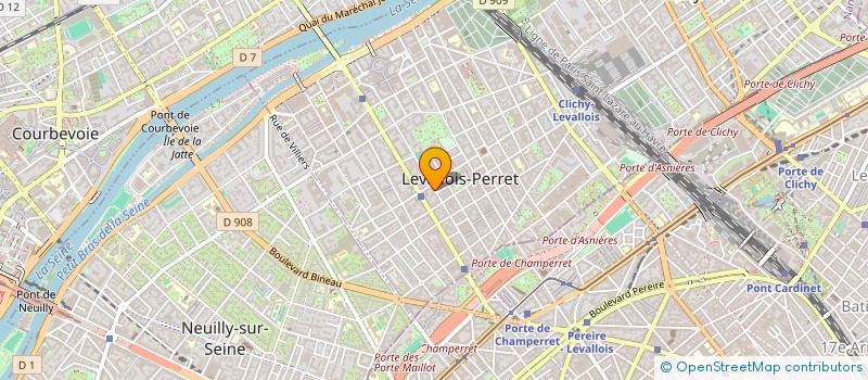 localisation de l'entreprise AWI CONSEIL à LEVALLOIS-PERRET