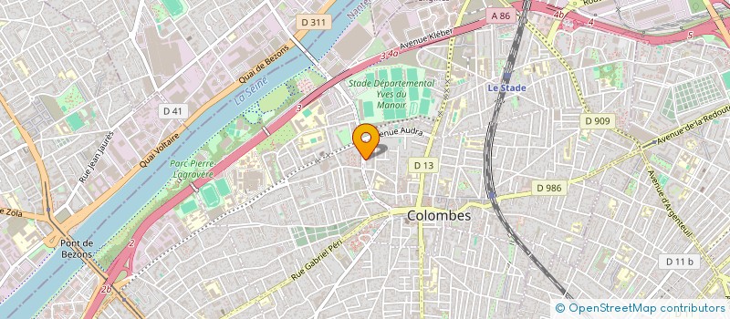 localisation de l'entreprise AWINO à COLOMBES