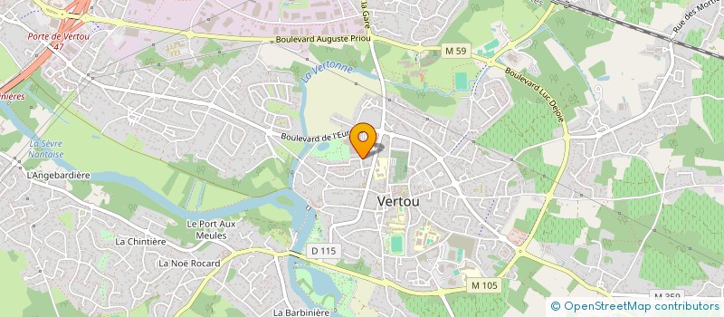 localisation de l'entreprise AWINVEST à VERTOU