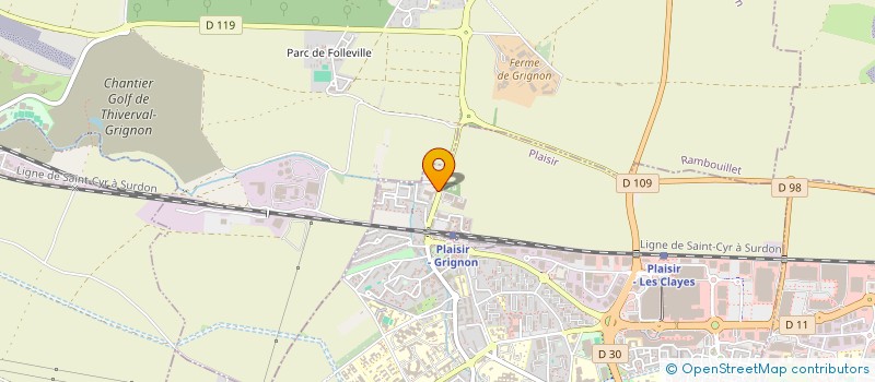 localisation de l'entreprise AWIO à PLAISIR