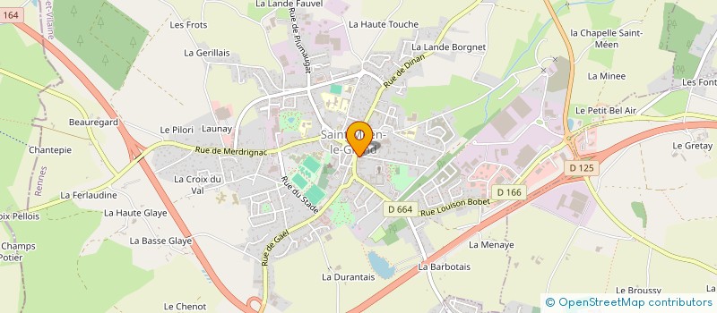 localisation de l'entreprise AWJ INVEST  SAINT-MEEN-LE-GRAND