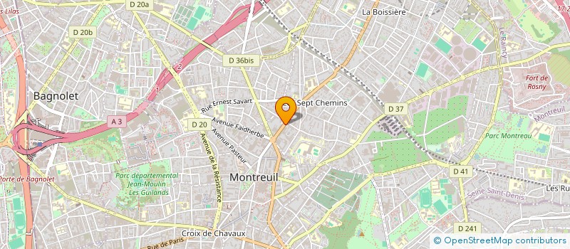 localisation de l'entreprise AWL IMMO  MONTREUIL