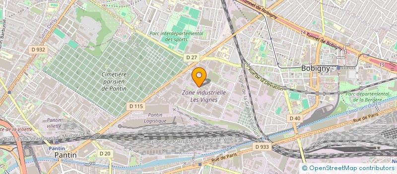 localisation de l'entreprise AWM  BOBIGNY