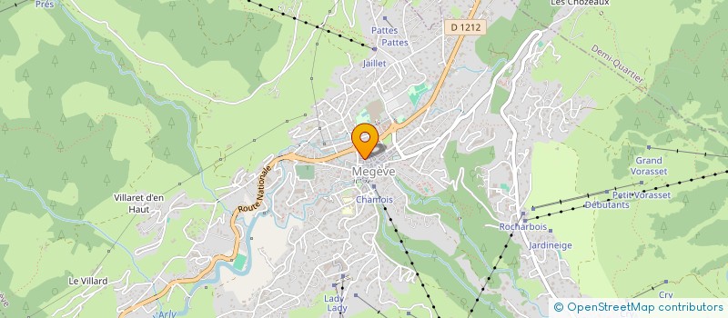 localisation de l'entreprise AWM ARCHITECTES  MEGEVE