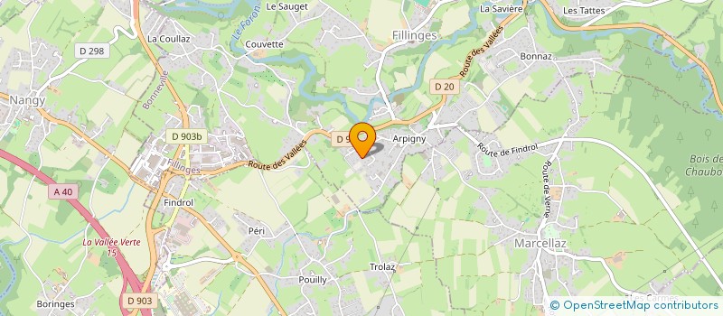 localisation de l'entreprise AWND IMMO  FILLINGES