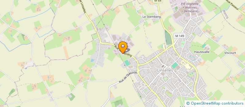 localisation de l'entreprise AWOOD à LINSELLES