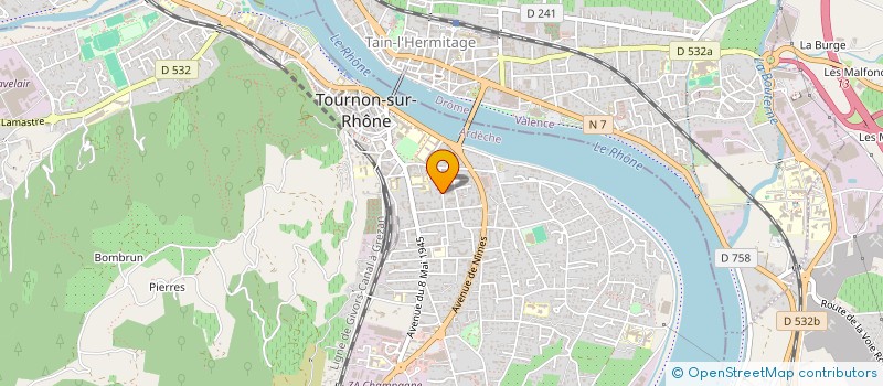 localisation de l'entreprise AWP FRANCE  TOURNON-SUR-RHONE
